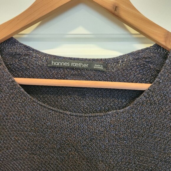 Sz M Hannes Roether 100% Merino Wool Knit Sweater - Picture 2 of 7